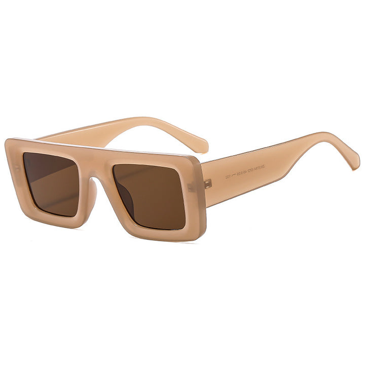 Damer Moderiktig kvadratisk solbrille med ekstra bred ramme Skanto