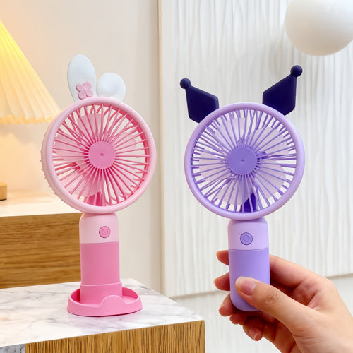 Dame Bærbar skrivebordsventilator med søtt øredesign Skanto