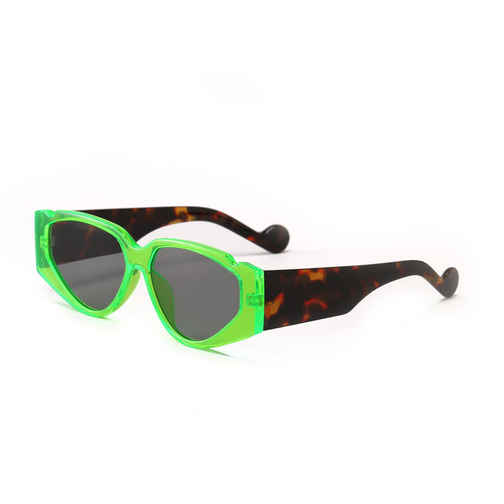 Dame Fashion-solbrille med innovativ ramme og beskyttende UV-beskyttelse Skanto