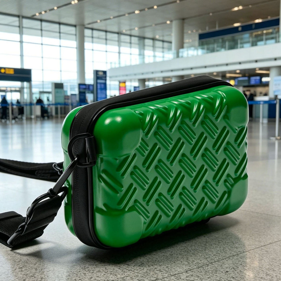 Unisex Teksturert Hard Shell Crossbody Bag Skanto