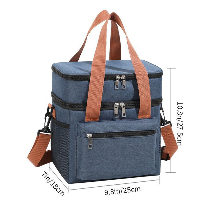 Insulated Picnic and Lunch Bag with Double Compartment Skanto