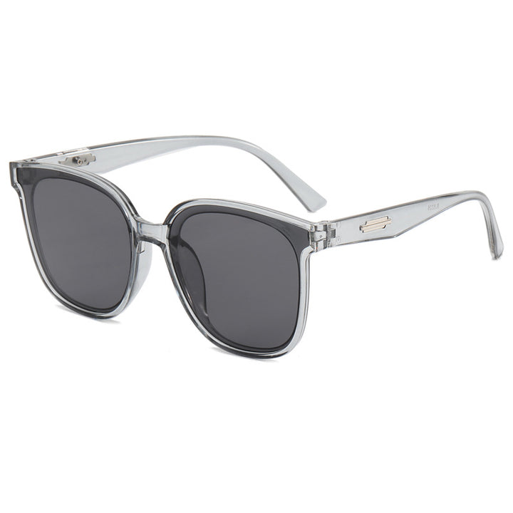 Dame moteriktig oversized solbrille med kombinert ramme Skanto
