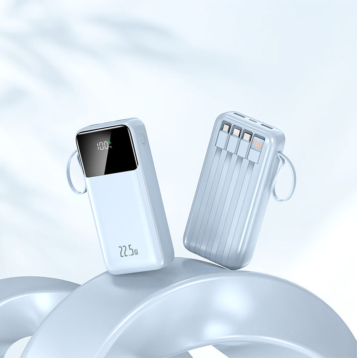 bærbar hurtiglading powerbank med digitalt display Skanto