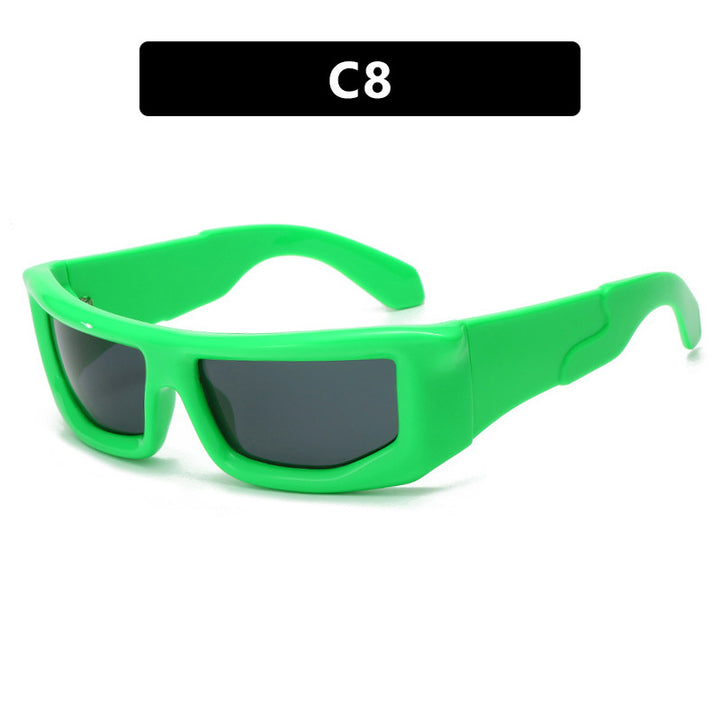 Dame sporty solbriller med bred ramme og polariserte glass Skanto