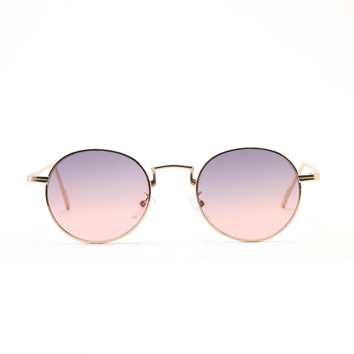 Dame rund modisk solbrille med elegant design Skanto