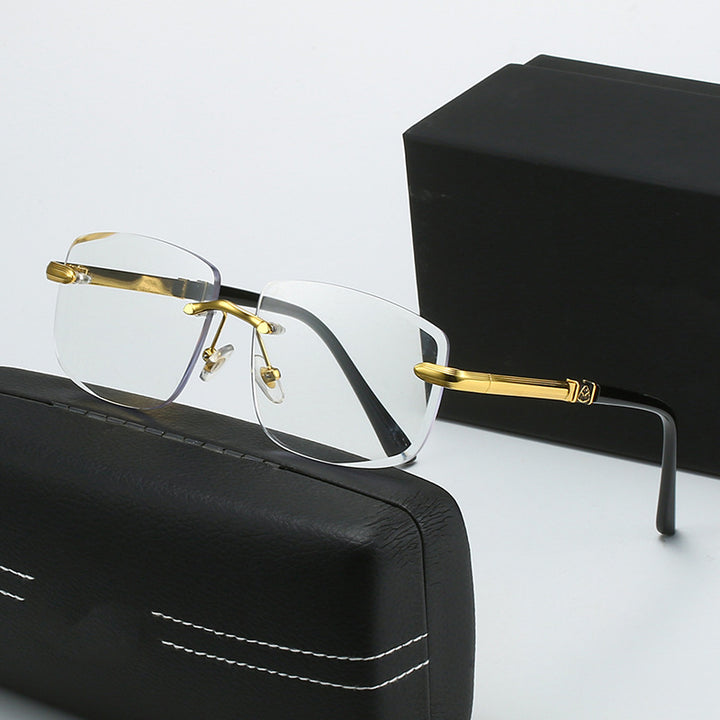 Dame kvadratisk solbrille med stilige plast- og metalldetaljer Skanto