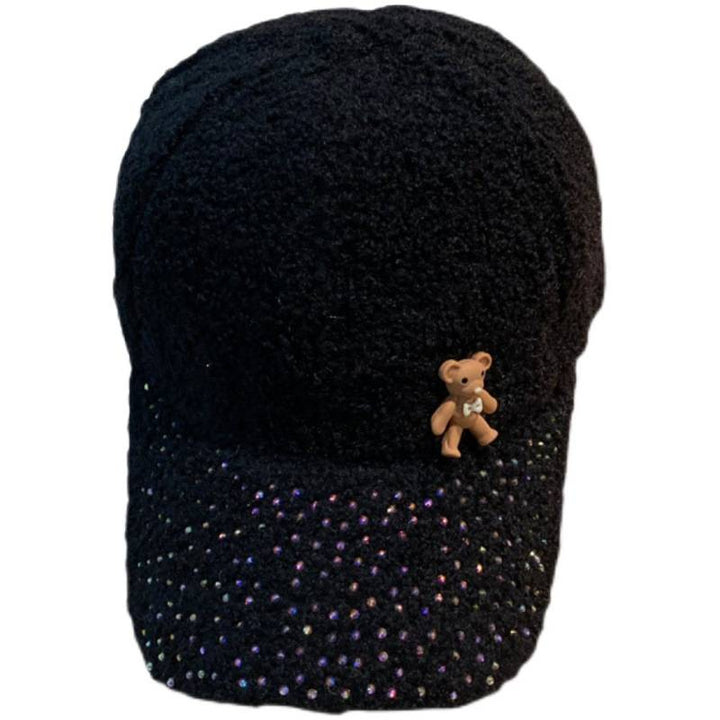 Kvinne Shimmering Fuzzy Baseball Cap Skanto