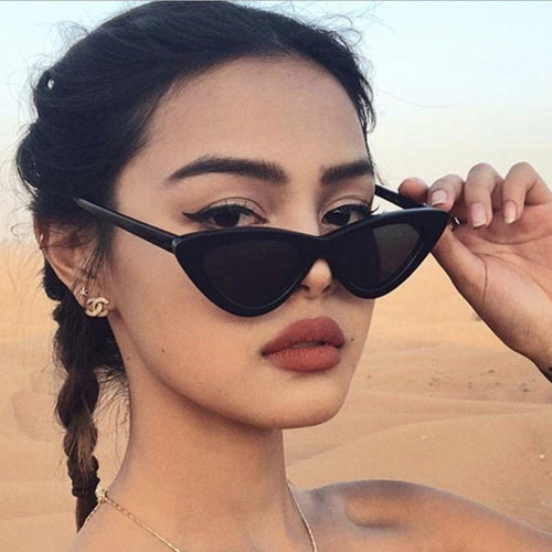 Dame Cat-Eye solbriller med stilig design Skanto