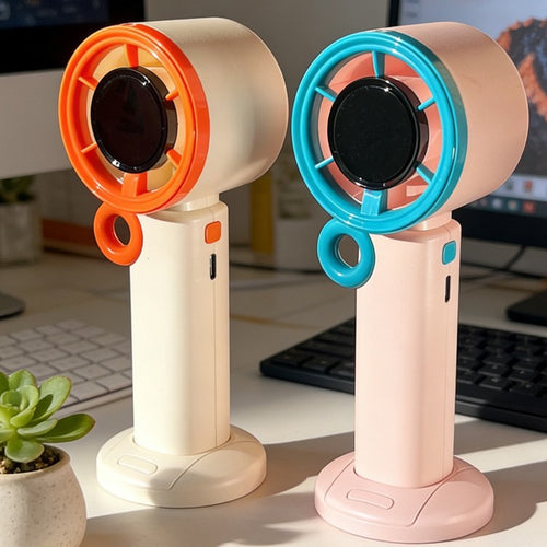 Unisex Bærbar Håndvifte med ergonomisk design og USB-opladning Skanto