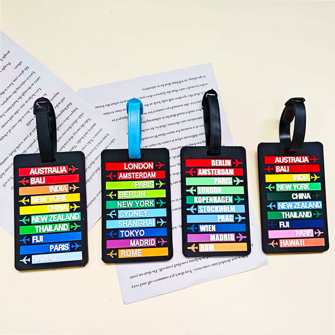 Unisex Travel Theme Luggage Tag Skanto