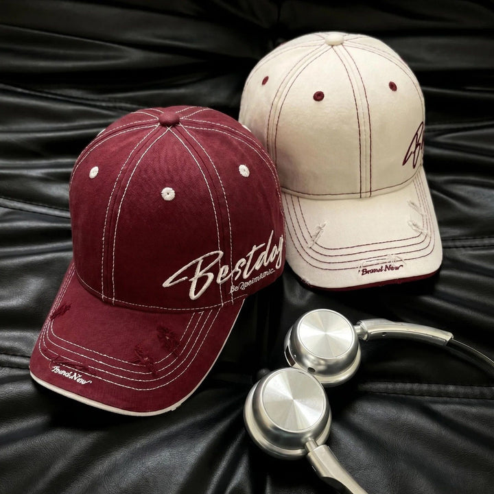 Herre Slitt Casual Bomulls Baseball Caps Skanto