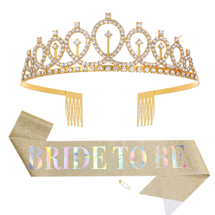 Dame Glitrende Tiara med elegant design Skanto