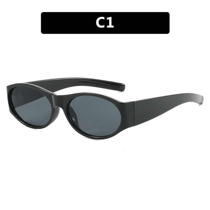 Dame motesolbrille med elegant, oval design og UV-beskyttelse Skanto