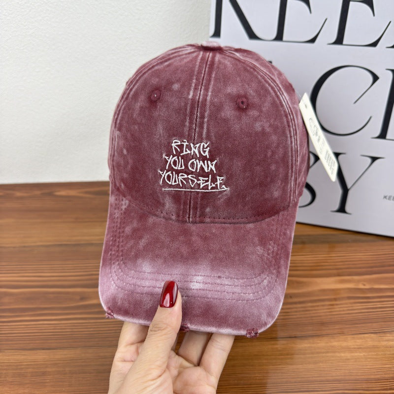 Kvinne's Slitt Motiverende Baseball Cap Skanto