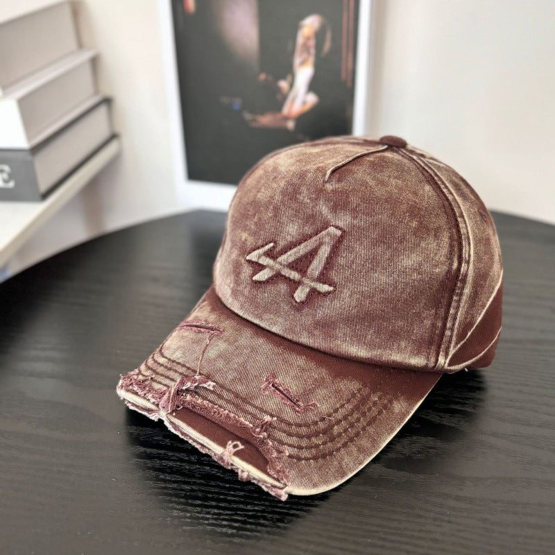 Kvinne's Slitt Vintage Stil Baseball Caps Skanto