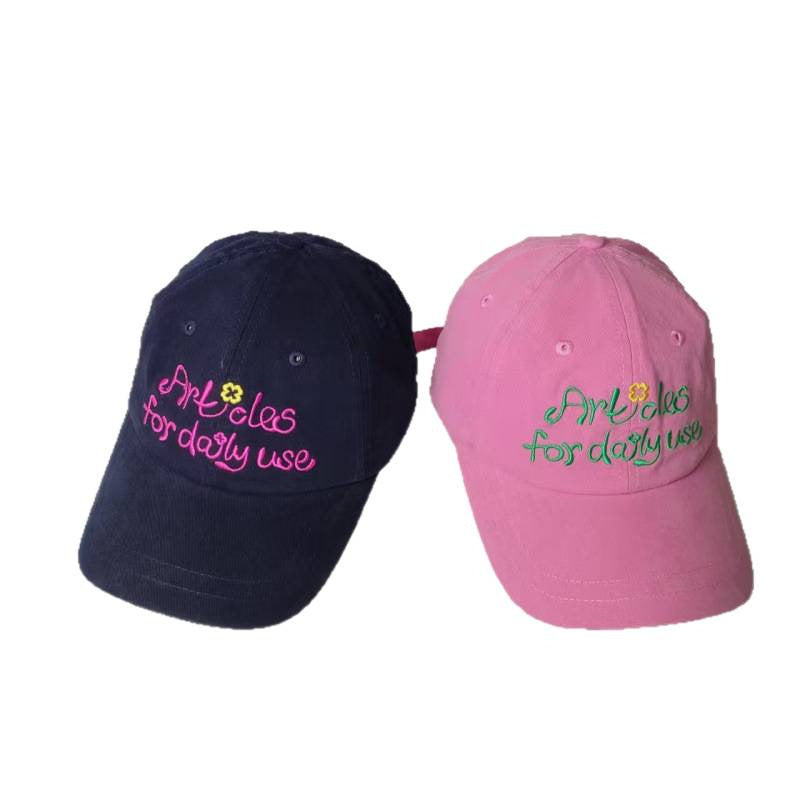 Kvinne Casual Brodert Baseball Caps Skanto