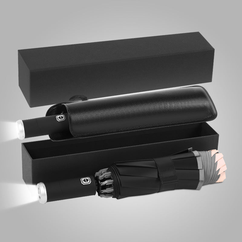Damer kompakt og innovativ dobbel-trigger-regnparaply Skanto
