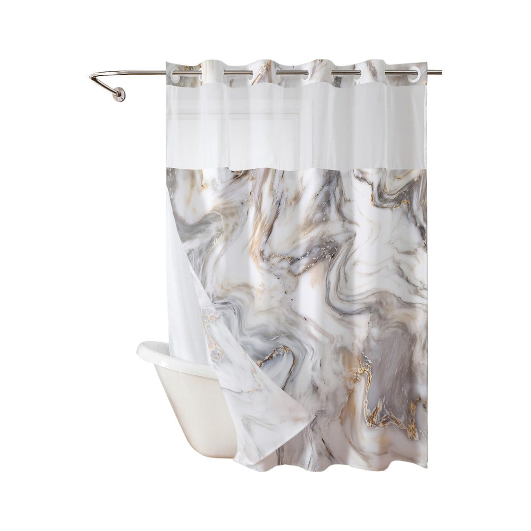 Marmordesign Duschgardin Skanto
