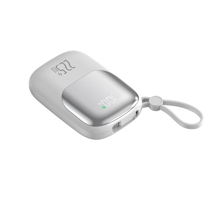 bærbar hurtiglade-powerbank med integrert kabel Skanto