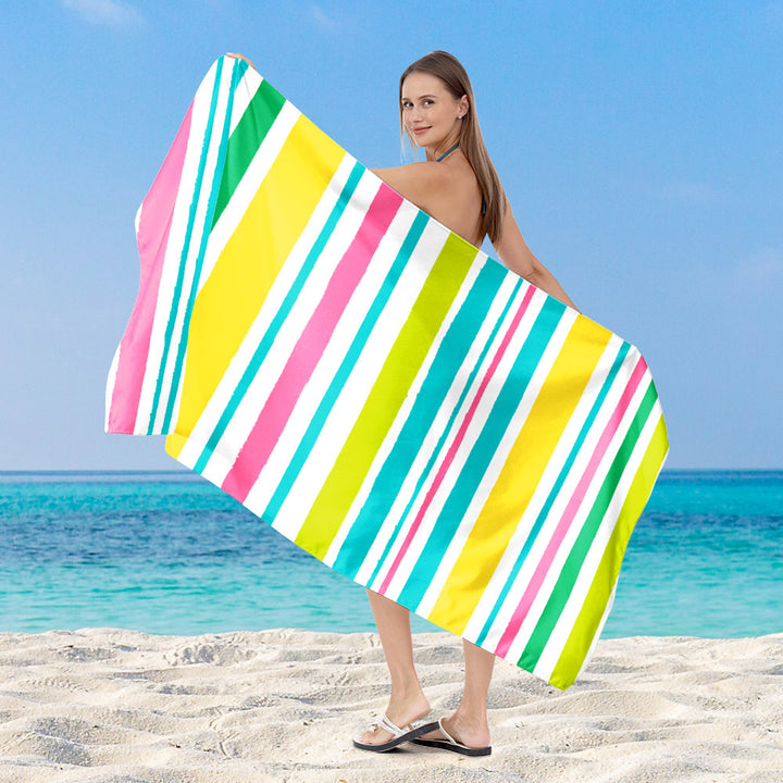 Strandhåndkle med moderne, brede stripestruktur Skanto