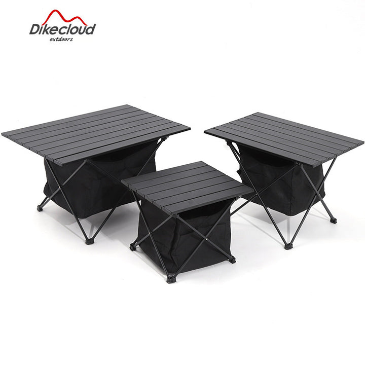 Sammenleggbar Campingbord Med Innebygd Oppbevaring Skanto