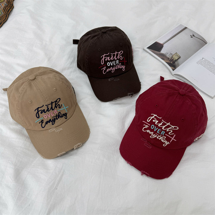 Kvinne's Slitt Brodert Baseball Caps Skanto