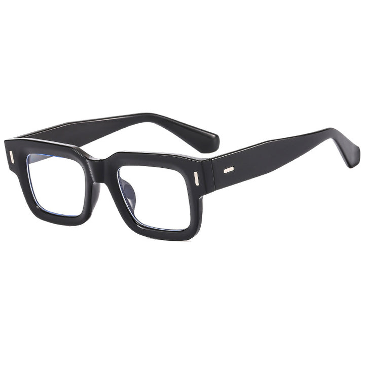Dame Modische Quadratisk Solbrille med robust ramme og polariserte linser Skanto