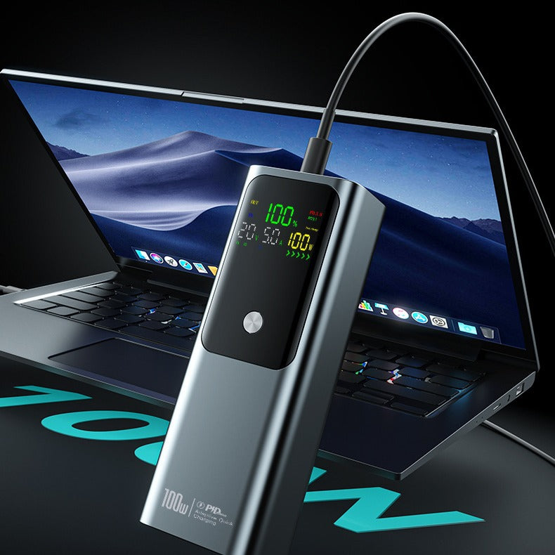 Hochytelses powerbank med LCD-display og hurtigladingsfunksjon Skanto