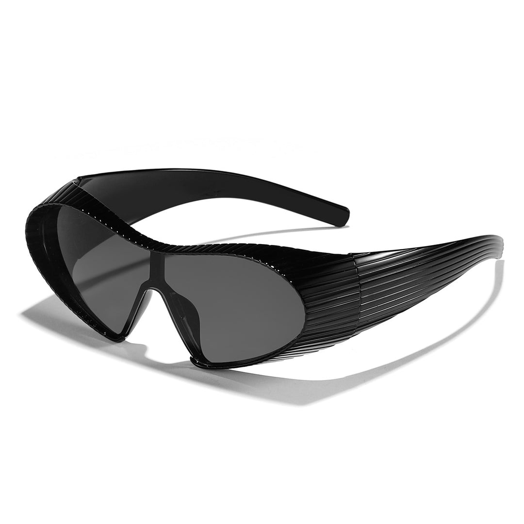 Dame trendy sports solbriller med elastisk ramme Skanto