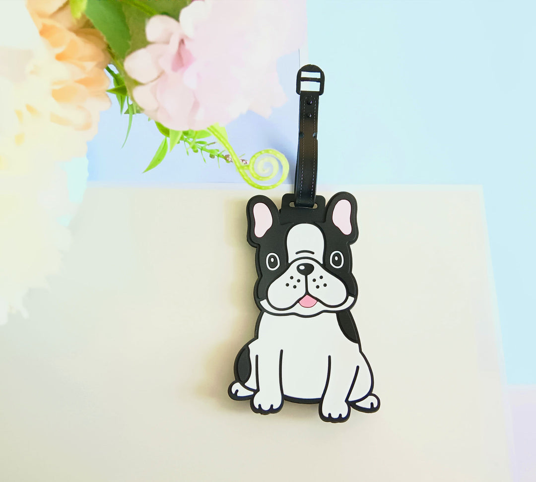 Unisex Cute French Bulldog Luggage Tag Skanto