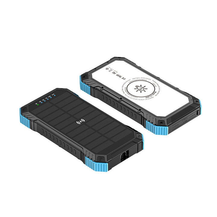 Robust solenergi powerbank med trådløs ladeteknologi Skanto