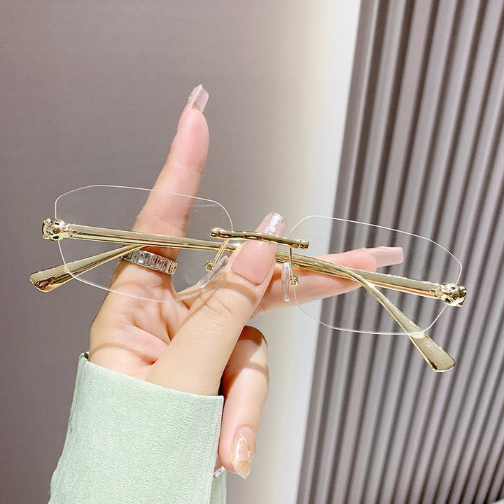 Dame elegant Halvram solbrille Skanto