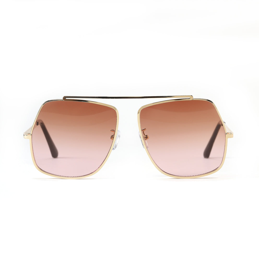 Dame polygonal solbrille med elegant, moderne ramme Skanto