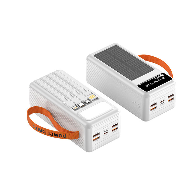 Multifunksjonell sol-powerbank med digital ladevisning Skanto