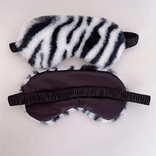 Dame nan myk Plüsch søvnmask med ergonomisk polstring og elastisk komfortbånd Skanto