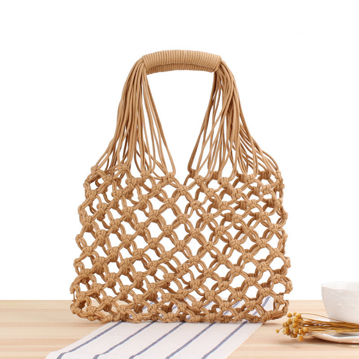 Modern Net Structure Shopper Tote Bag Skanto
