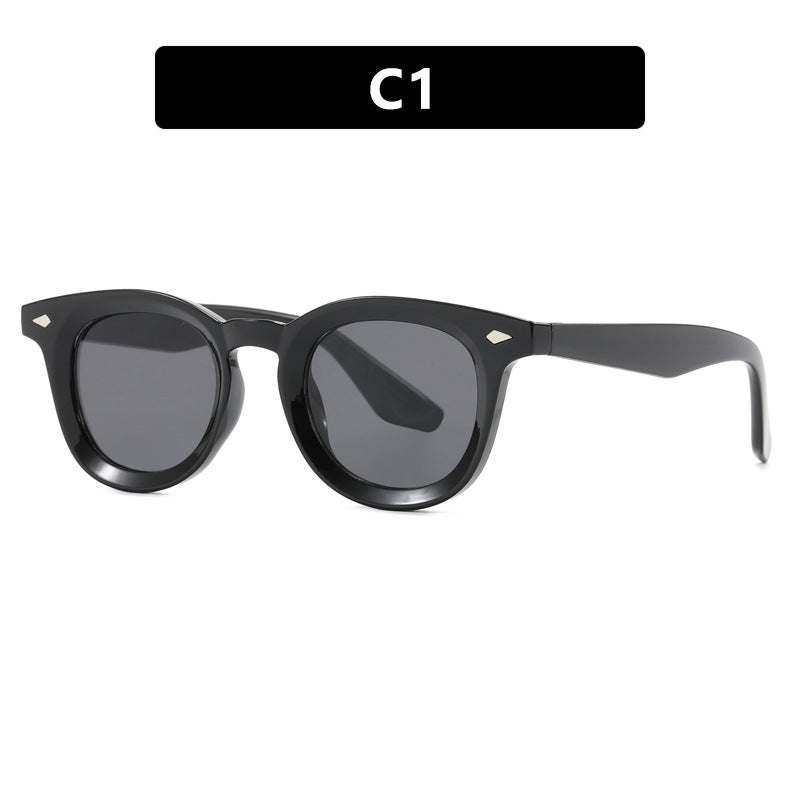 Damen modische Cat-Eye solbrille med transparent ramme Skanto