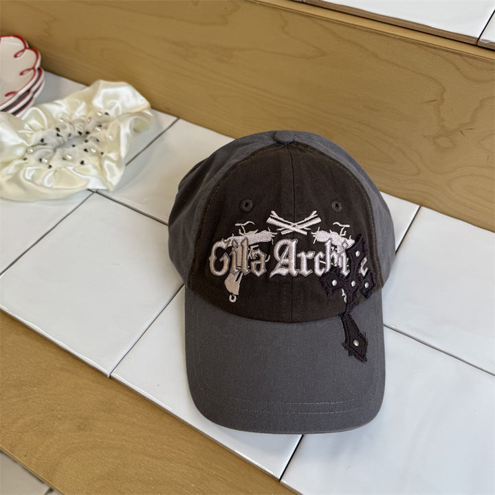 Herre Casual Grafisk Brodert Baseball Caps Skanto 1783922125