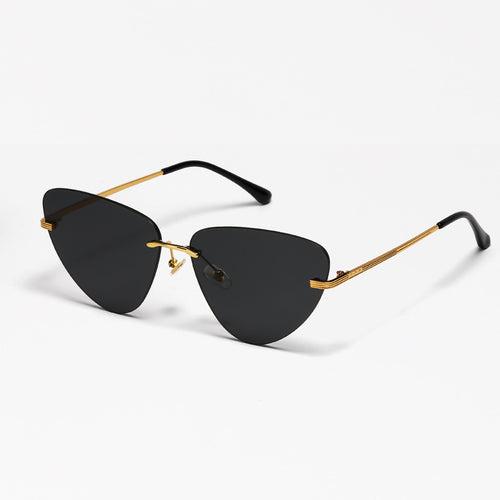 Dame moteriktig solbrille i trendy cat-eye design Skanto