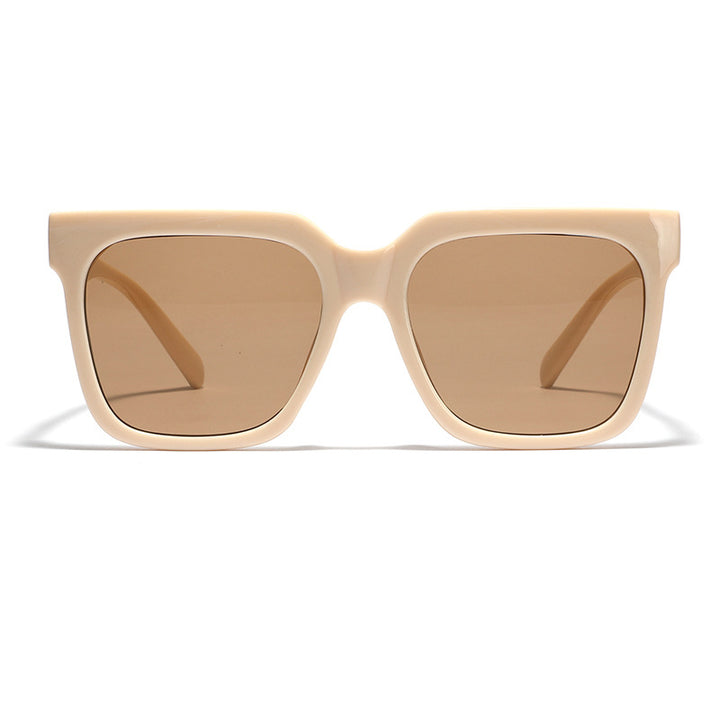 Dame firkantet solbrille med elegant skjoldpadde-design Skanto