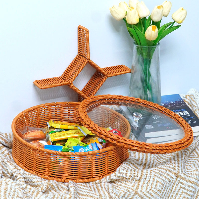 Damene Elegant Fruktskål med Klart Glasslok Skanto