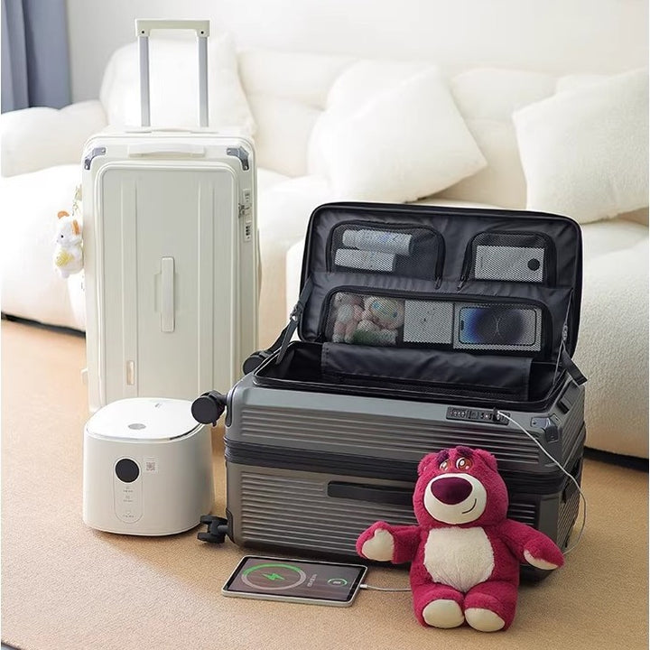 Herre Smart Multi-Kompartments Hard Shell Reise Koffert Skanto