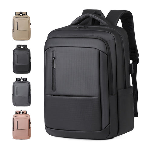 Moderne laptoprucksack med innebygd sikkerhetssystem og gjennomtenkt interiør Skanto