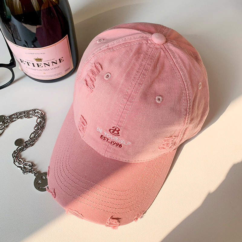 Kvinne Slitt Casual Baseball Caps Skanto