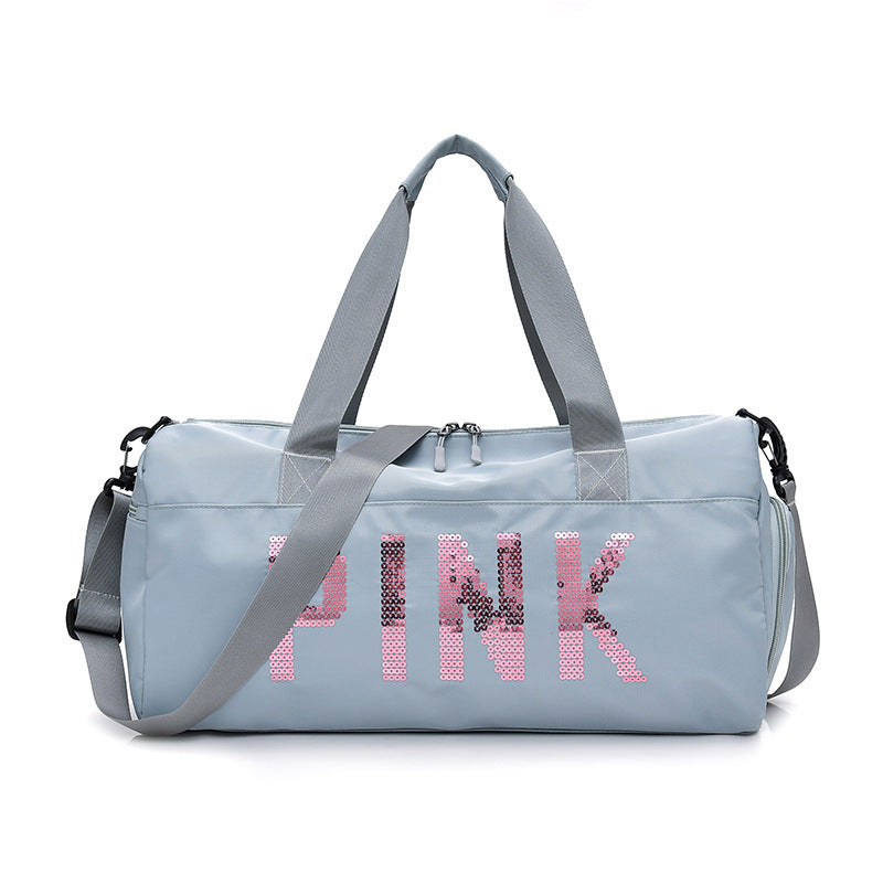 Multifunksjonell sportbag med glitrende paljett-design Skanto