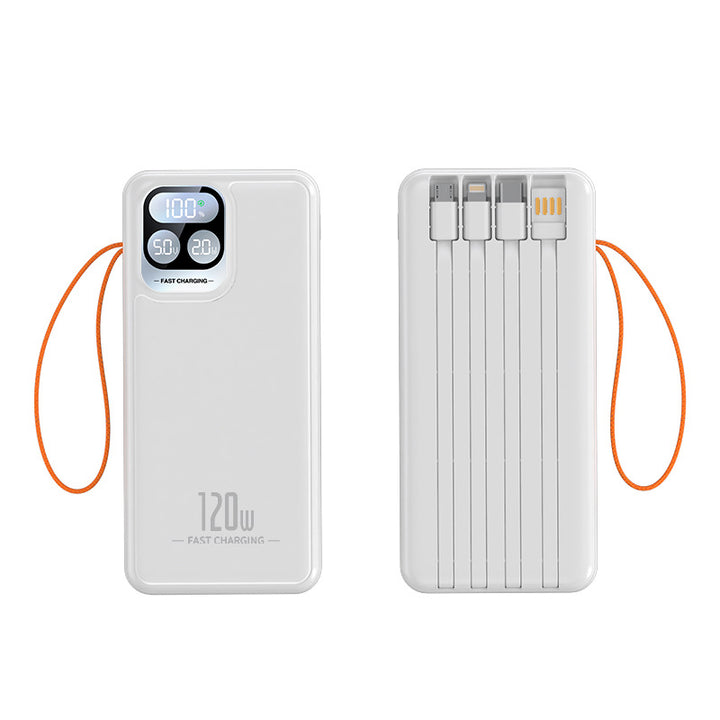 Høyytelses powerbank med hurtigladingsfunksjon og multifunksjonell USB-port Skanto