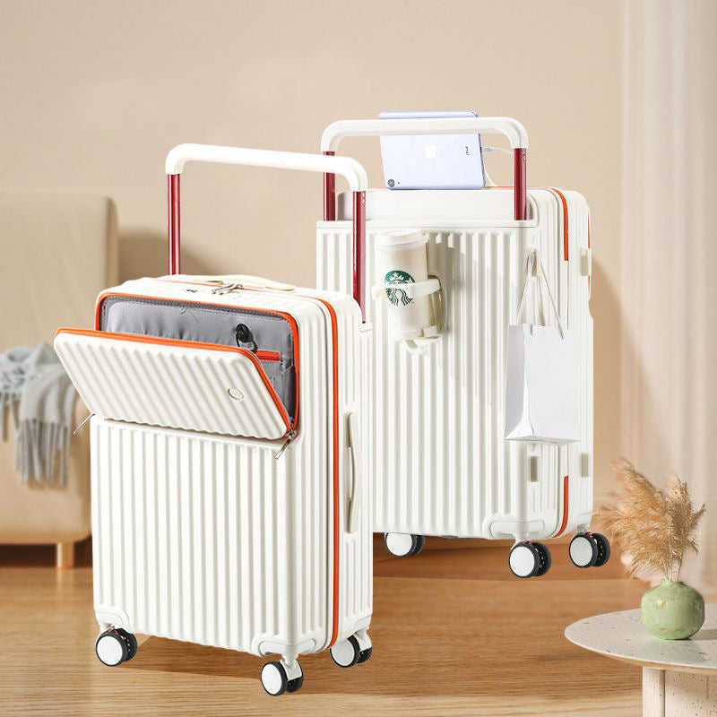 Unisex Multi-Compartment Rolling Hard-Shell Bagasje med Integrert Ladeport Skanto