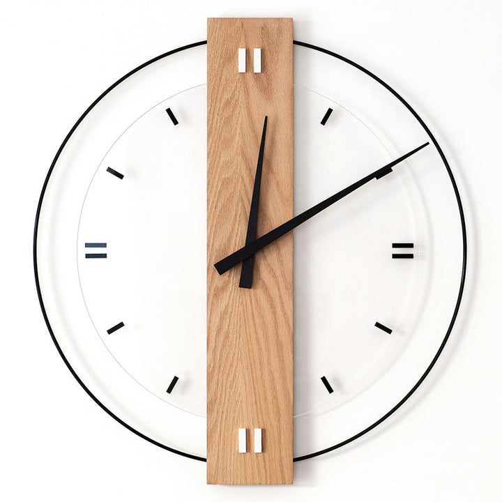 Skanto | Solid Wood Nordic Veggdekorasjon Klokke 40cm