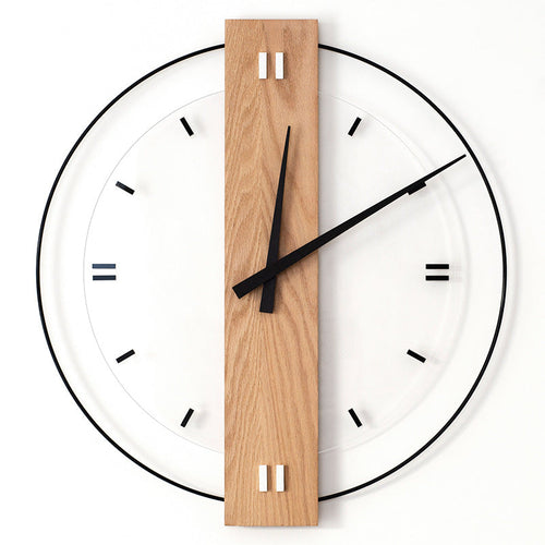 Skanto | Solid Wood Nordic Veggdekorasjon Klokke 40cm