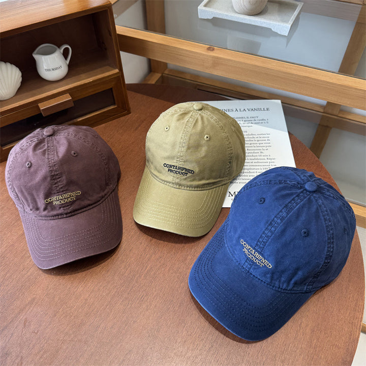 Herre Casual Brodert Bomulls Caps Skanto